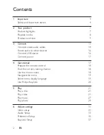 Preview for 2 page of Philips BDP2500 User Manual