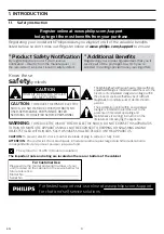 Предварительный просмотр 3 страницы Philips BDP2501 User Manual