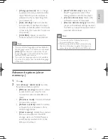 Предварительный просмотр 15 страницы Philips BDP2900/F7 User Manual