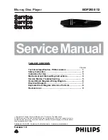 Philips BDP2930 /12 Service Manual предпросмотр