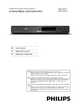 Philips BDP3020 User Manual preview