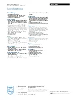 Preview for 3 page of Philips BDP3200 Specifications