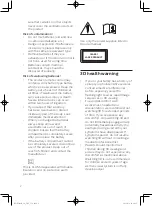 Предварительный просмотр 4 страницы Philips BDP3290B User Manual