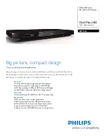 Philips BDP3406 Specifications preview