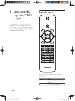 Preview for 10 page of Philips BDP3500/93 User Manual