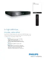 Preview for 1 page of Philips BDP5000 Brochure