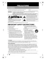 Предварительный просмотр 2 страницы Philips BDP5010/F7 A Owner'S Manual