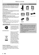 Предварительный просмотр 6 страницы Philips BDP5010 User Manual