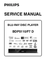 Philips BDP5110/F7 D Service Manual preview