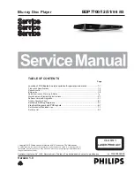 Philips BDP5500 Service Manual preview
