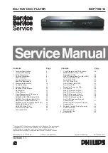 Philips BDP7100/12 Service Manual preview