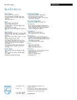 Preview for 3 page of Philips BDP7320 Specifications