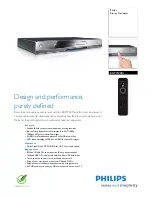 Предварительный просмотр 1 страницы Philips BDP7500BL Brochure