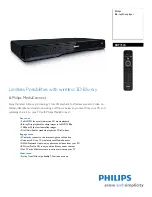 Philips BDP7520 Specifications preview