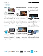 Предварительный просмотр 2 страницы Philips BDP9100 Brochure