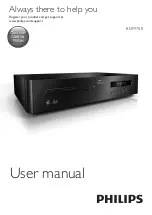 Предварительный просмотр 1 страницы Philips BDP9700/51 User Manual