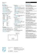 Preview for 2 page of Philips BDS4222R Specification Sheet