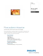 Предварительный просмотр 1 страницы Philips BDT3215EM Brochure