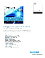 Preview for 1 page of Philips BE2S2J01F Specifications