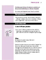 Preview for 27 page of Philips Beauty Color Precise HP4550 User Manual