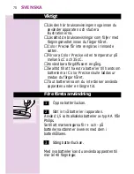 Preview for 70 page of Philips Beauty Color Precise HP4550 User Manual