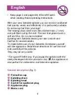 Preview for 4 page of Philips beauty Satinelle HP2840/PB User Manual