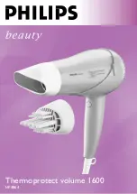 Preview for 1 page of Philips Beauty Thermoprotect Volume 1600 Manual