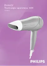 Preview for 1 page of Philips beauty Thermostyle supersilence 1600 Manual