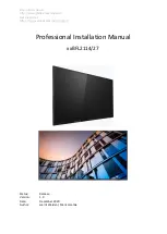 Preview for 1 page of Philips BFL2114/27 Series Professional Installation Manual