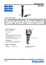 Philips BG1025 Service Manual preview