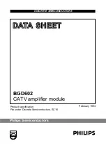 Предварительный просмотр 1 страницы Philips BGD602 Datasheet