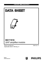 Предварительный просмотр 1 страницы Philips BGY1916 Datasheet