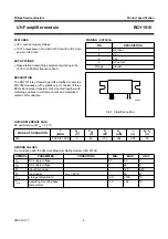 Предварительный просмотр 2 страницы Philips BGY1916 Datasheet