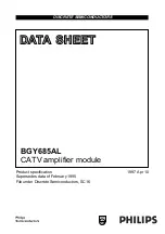 Preview for 1 page of Philips BGY685AL Datasheet