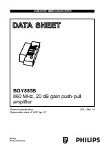 Preview for 1 page of Philips BGY885B Datasheet