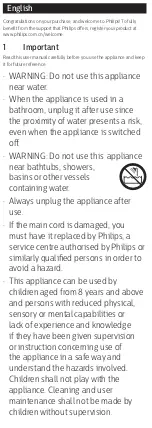 Preview for 4 page of Philips BHH880 User Manual