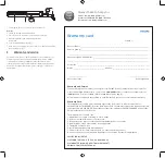 Предварительный просмотр 2 страницы Philips BHS738 User Manual