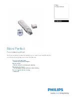 Preview for 1 page of Philips Bikini Perfect HP6362 Specifications