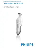 Philips Bikini Perfect HP6375 User Manual preview