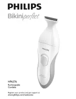 Philips Bikini Perfect HP6376/00 User Manual preview