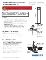 Philips BL25 Series Installation Instructions preview