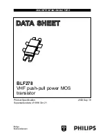 Preview for 1 page of Philips BLF278 - Datasheet