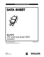 Philips BLF278 - Datasheet предпросмотр