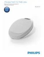 Philips BlueControl PSD1211 User Manual preview