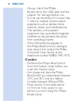 Preview for 10 page of Philips BlueControl PSD1211 User Manual