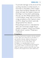 Preview for 11 page of Philips BlueControl PSD1211 User Manual