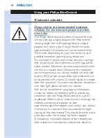 Preview for 14 page of Philips BlueControl PSD1211 User Manual