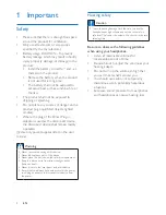 Preview for 4 page of Philips BM50 User Manual