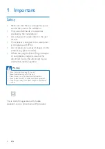 Preview for 4 page of Philips BM6 User Manual