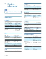 Preview for 20 page of Philips BM60 User Manual